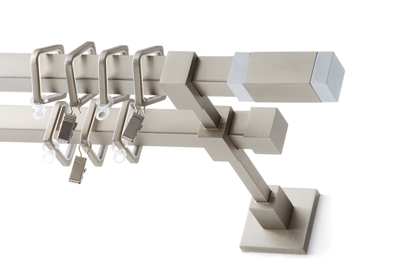 Anartisi - ΣΗΜΑΝΤΙΚΟ: Σε περίπτωση διαφοράς τιμής από το κατάστημα ισχύει παντα και μόνο η τιμή του καταστήματος Anartisi Κουρτινόξυλο Διπλό Inox 20x20mm CONEY T20 Νίκε